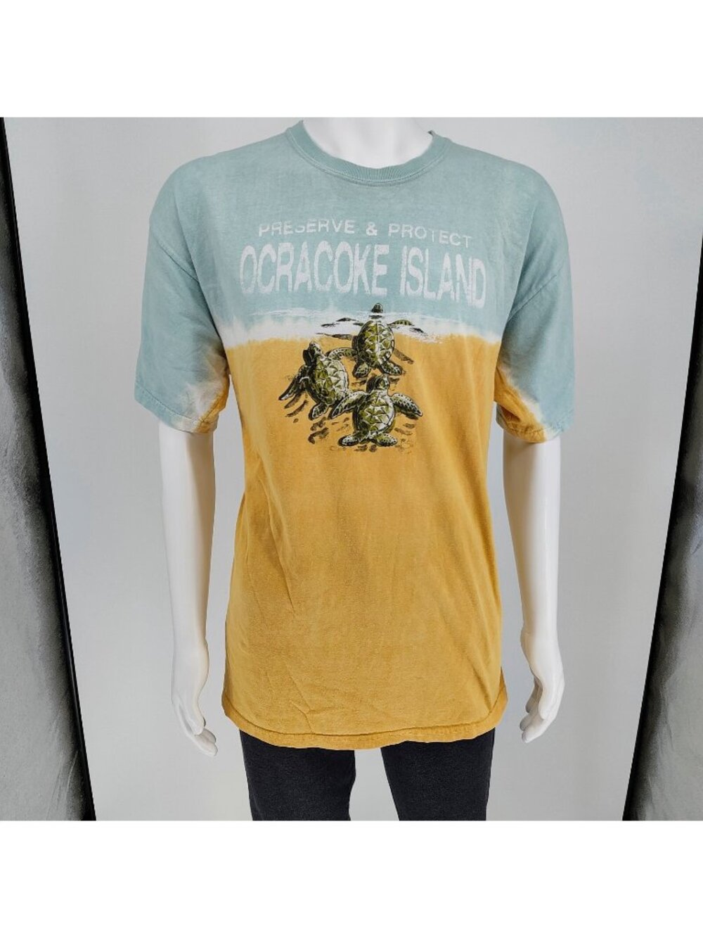 Preserve and Protect Ocracoke Island Turtle Hatchlings Journey T-Shirt (XL)